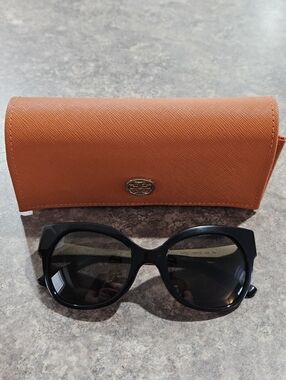 Tory Burch TY7111 Black Gold Sunglasses